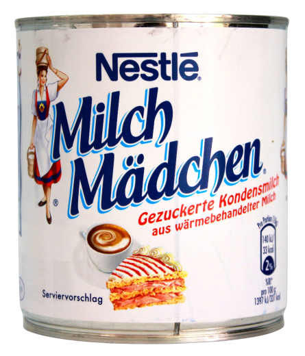 Milchmädchen gezuckerte Kondensmilch, 6 x 400g Dosen