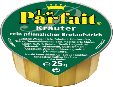 Le Parfait Kräuter Brotaufstrich, 120 x 25g Packungen