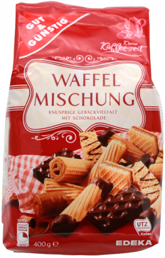 Gut & Günstig Waffelmischung, 5 x 400g Packungen