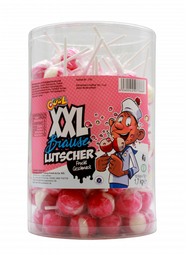 Cool XXL Brause Lutscher Frucht Geschmack, 1 x 1700g Dose