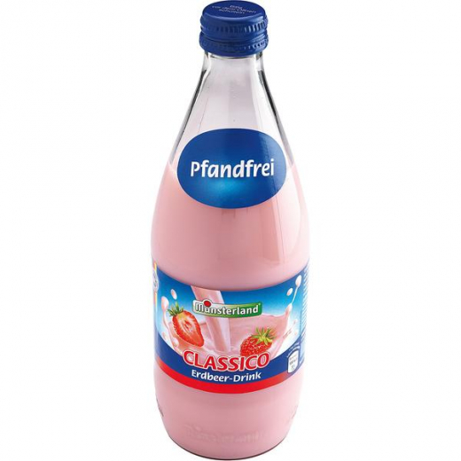 Münsterland Erdbeer Milch-Drink, 12 x 500ml Flaschen