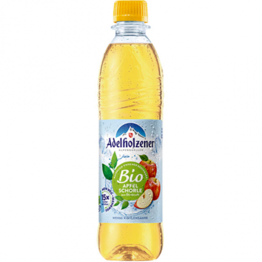 Adelholzener Bio Apfelschorle, 18 x 500 ml Flaschen EINWEG