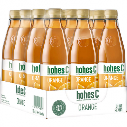 hohes C Orange, 12 x 500ml Flaschen EINWEG