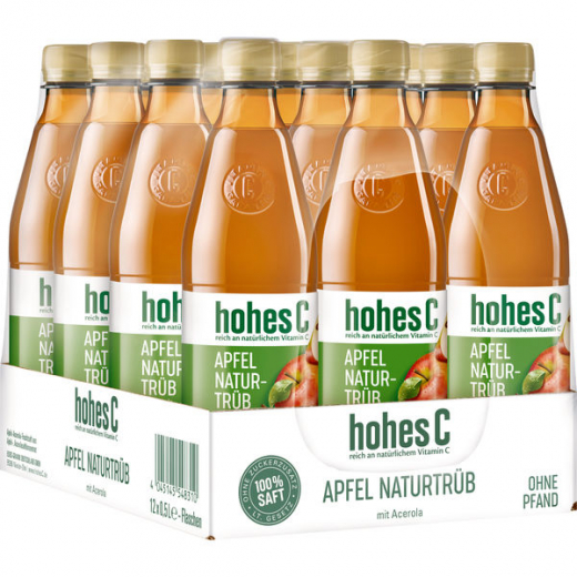 hohes C Apfelsaft, 12 x 500ml Flaschen EINWEG