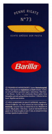 Barilla Penne Rigate 6 x 500g Packungen