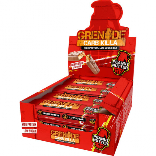 Grenade Peanut Butter Proteinriegel , 12 x 60g Riegel