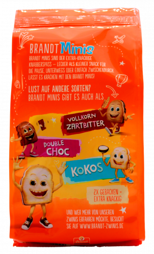 Brandt Minis Schoko Vollmilch, 6 x 115g Tüten