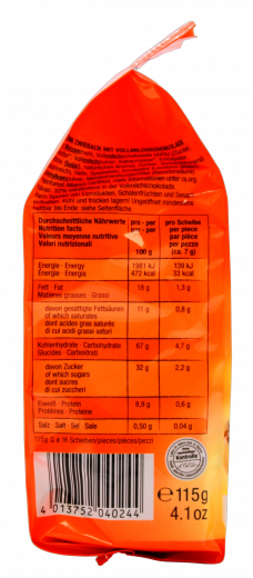 Brandt Minis Schoko Vollmilch, 6 x 115g Tüten