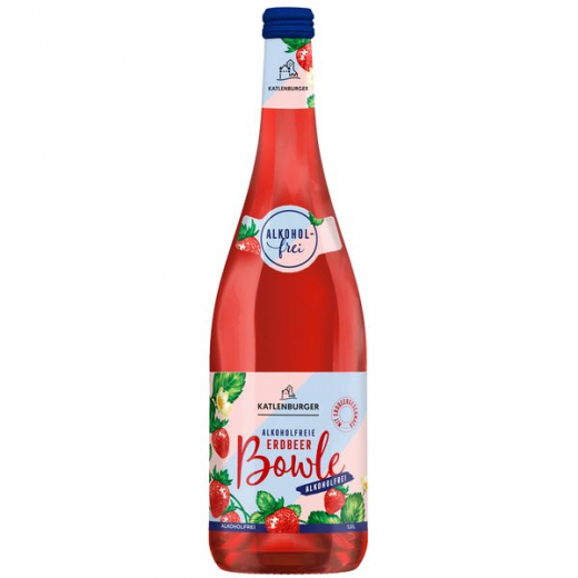 Katlenburger Erdbeerbowle alkoholfrei, 6 x 1000ml Flaschen