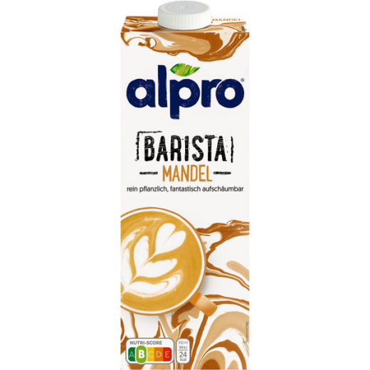Alpro Mandeldrink Barista, 8 x 1000 ml Packungen