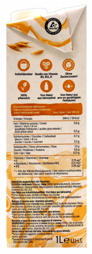 Alpro Haferdrink Barista Glutenfei, 8 x 1000 ml Packungen