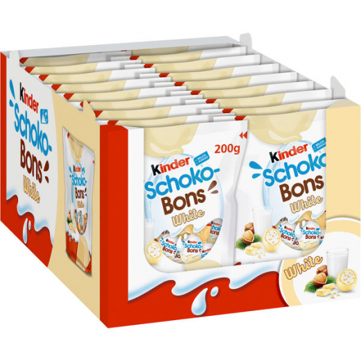 Ferrero Kinder Schoko-Bons White, 9 x 200g Tüten