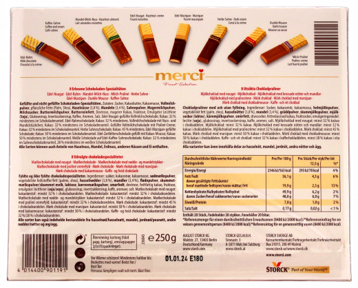 Merci Große Vielfalt, 5 x 250g Packungen