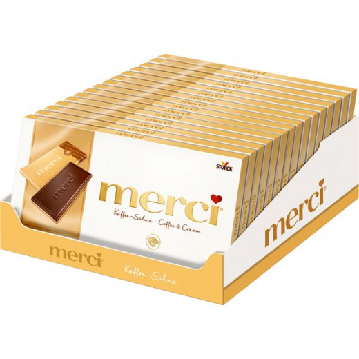 Merci Kaffee-Sahne, 15 x 100g Packungen