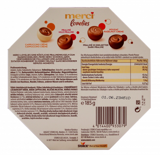 Merci Lovelies Creamy, 7 x 185g Packungen