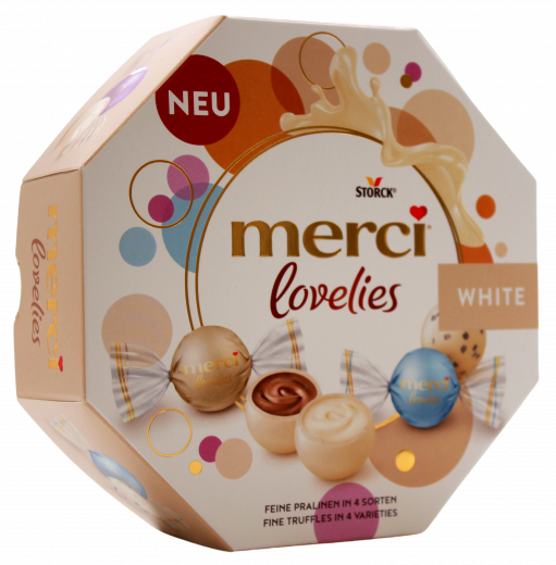 Merci Lovelies White, 7 x 185g Packungen