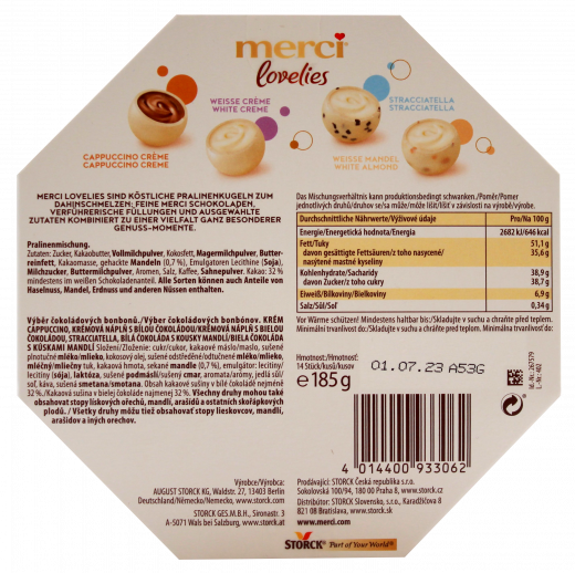 Merci Lovelies White, 7 x 185g Packungen