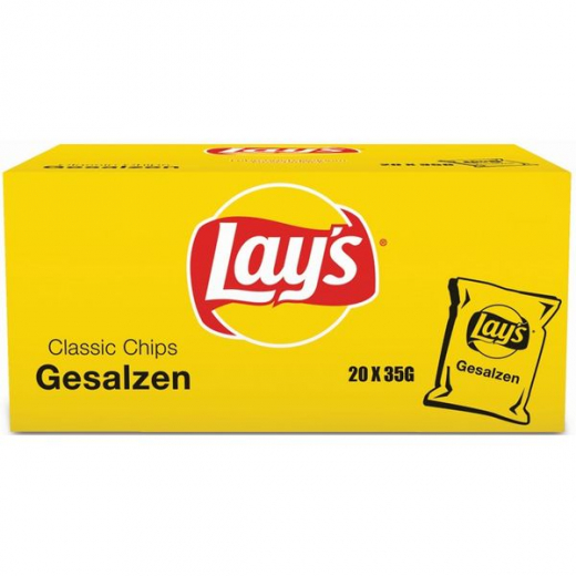 Lay‘s Gesalzen, 20 x 35g Tüten