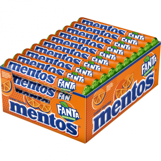 Mentos Fanta Orange, 40 x 37.5g Rollen