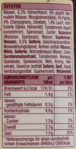 Gut & Günstig Bihunsuppe 6 x 400ml Dosen