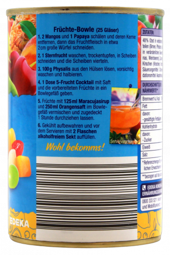 Gut & Günstig Fruitcocktail 6 x 250g Dosen