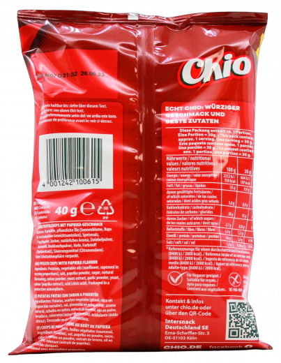 Chio Chips Red Paprika 12 x 40g Tüten