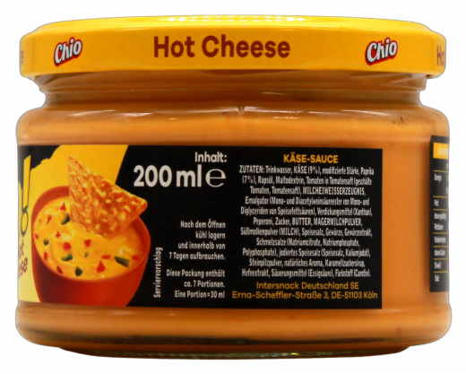 Chio Dip! hot Cheese, 3 x 200ml Gläser