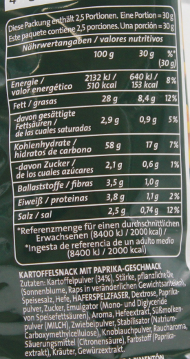 funny-frisch Ringli Paprika, 12 x 75g Tüten