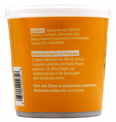 Cock Curry Paste gelb 12 x 400g Becher
