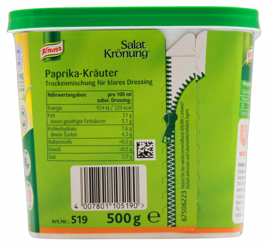 Knorr Salatkrönung Paprika-Kräuter 1 x 500g Becher