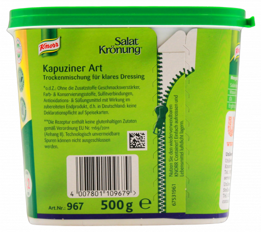 Knorr Salatkrönung Kapuziner Art, 1 x 500g Becher