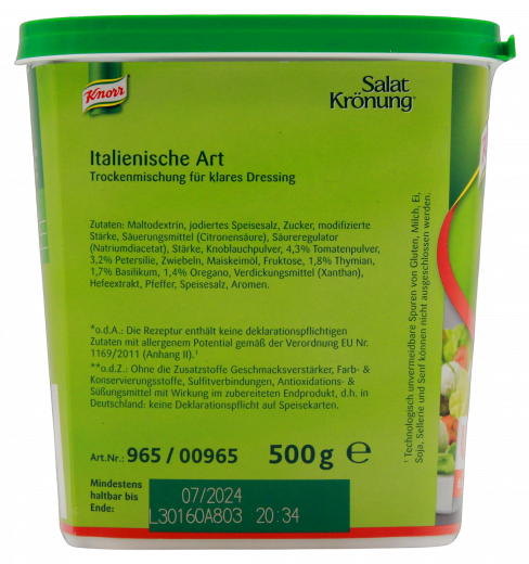 Knorr Salatkrönung Italienische Art 1 x 500g Becher