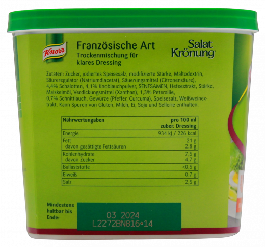 Knorr Salatkrönung Französische Art, 1 x 500g Becher