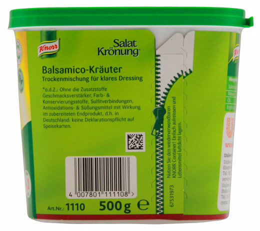Knorr Salatkrönung Balsamico-Kräuter 1 x 500g Becher