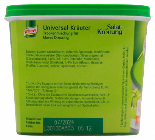 Knorr Salatkrönung Universal-Kräuter 1 x 500g Becher