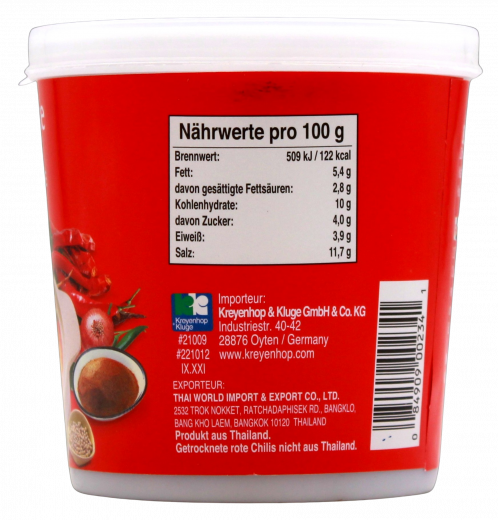 Cock Curry Paste rot 12 x 400g Becher