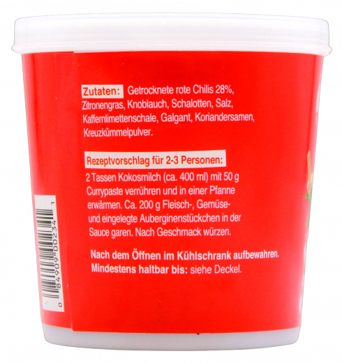Cock Curry Paste rot 12 x 400g Becher