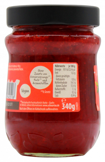 Schwartau Extra Erdbeere, 4 x 340g Gläser