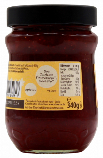 Schwartau Extra Erdbeer-Vanille 4 x 340g Gläser