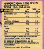 Herzstücke fettarme H-Milch Laktosefrei 1.5% Fett, 12 x 1 l Getränkekarton