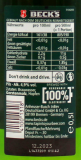 Beck's Pils 4.9% vol., 20 x 500ml Flaschen MEHRWEG