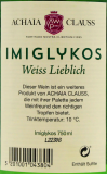 Achaia Clauss Imiglykos Weißwein lieblich 10.5% vol., 6 x 750ml Flaschen