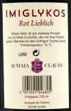 Achaia Clauss Imiglykos griechischer Rotwein lieblich 11% vol., 6 x 750ml Flaschen
