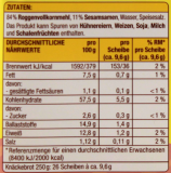 Gut & Günstig Knäckebrot Sesam, 6 x 250g Packungen