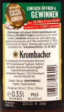 Krombacher Pils 4.8% vol., 24 x 330ml Flaschen MEHRWEG
