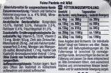 Herzstücke Feine Pastete mit Wild Hundefutter, 10 x 300g Becher