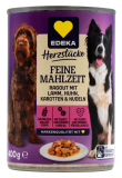Herzstücke Feine Mahlzeit Ragout mit Lamm, Huhn, Karotten & Nudeln Hundefutter, 12 x 400g Dose