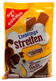 Gut & Günstig Lieblings Streifen Hundeleckerli mit Geflügel 15 x 200g Packungen