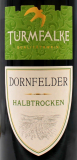 Turmfalke Dornfelder Rotwein halbtrocken QbA 12.5% Vol., 6 x 750 ml Flaschen