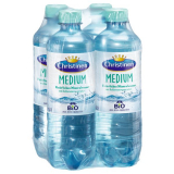 Christinen Bio Medium Mineralwasser , 24 x 500ml Flaschen EINWEG